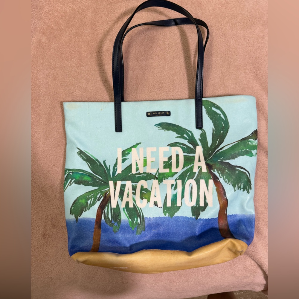🟣🟣Kate Spade I NEED A VACATION Tote